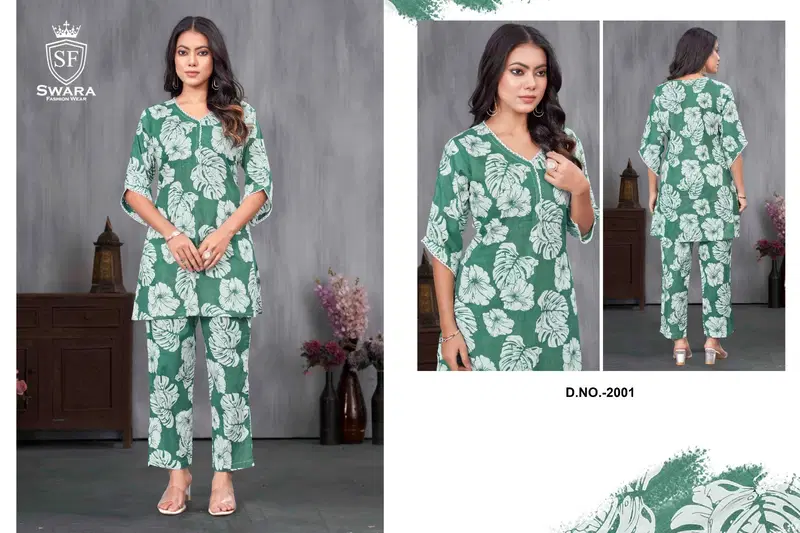 Swara Shree Vol 2 Jaipuri Prints Cambric Cotton Co Ord Set Exporters In India